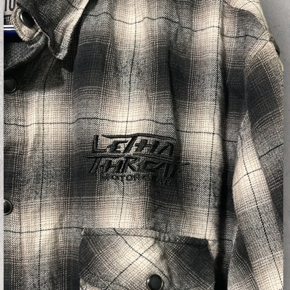 motorgear lethal threat pearl snap shirt Size 3XL - Picture 2 of 5